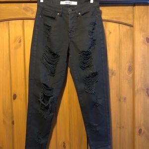 Brandy Melville Boyfriend Jeans Black